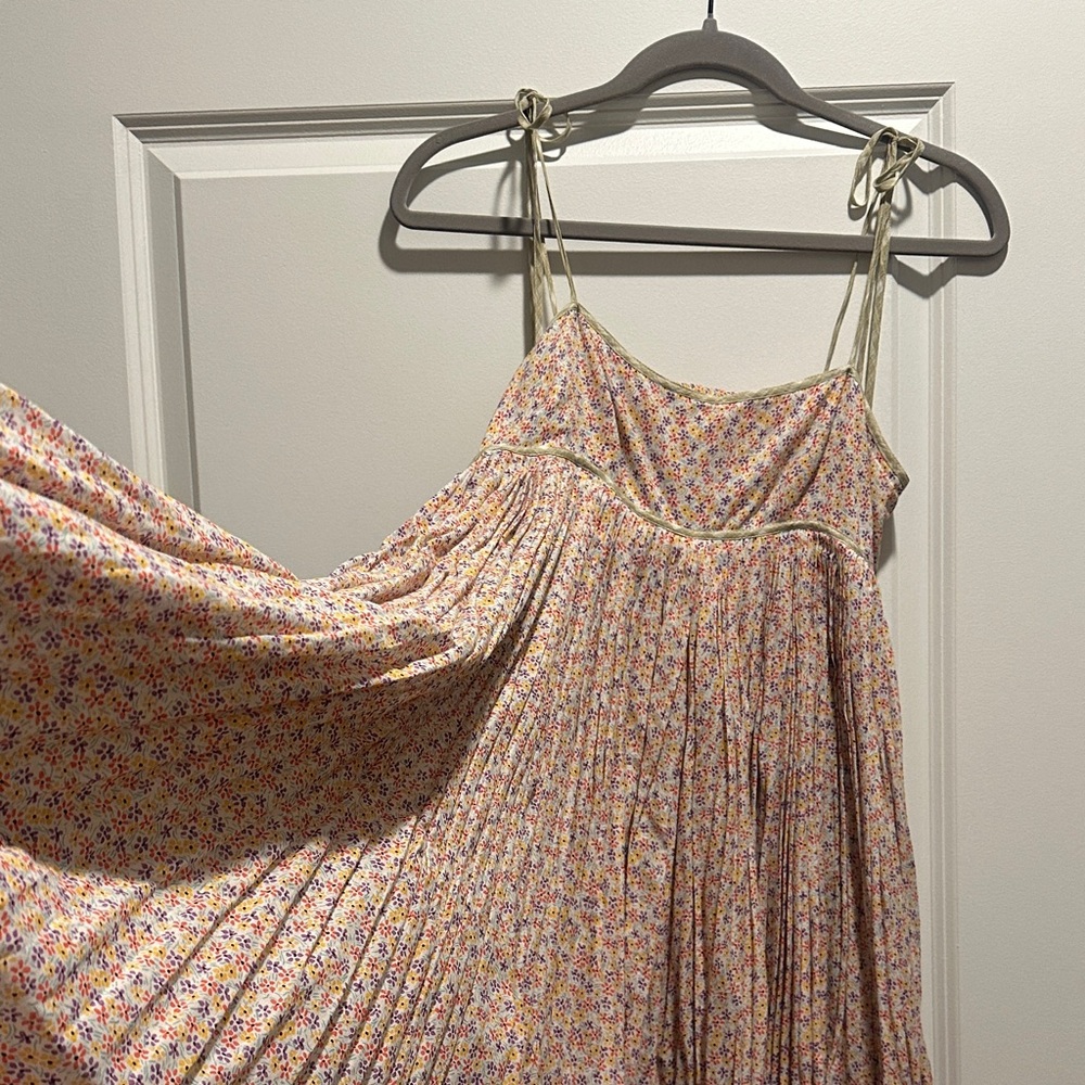 Free People Floral Spaghetti Strap Dress